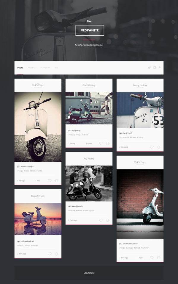 Vespa_page #web #blog