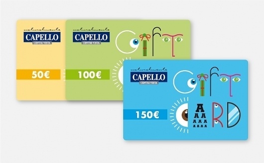 Capello - Gift card Capello Centri Vista - 2011 #gift #card #illustration
