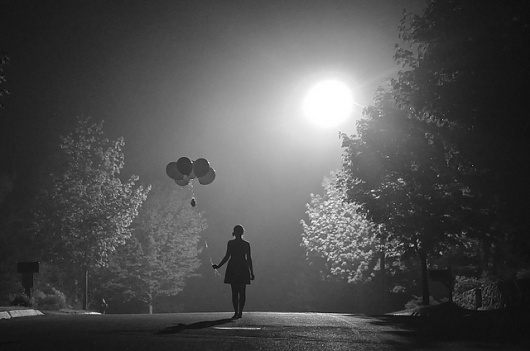 Untitled | Flickr - Photo Sharing! #night #photography #woman #balloons