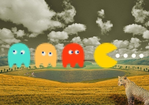 Pac(k) Hunters #modern #surrealism #vintage #art #collage