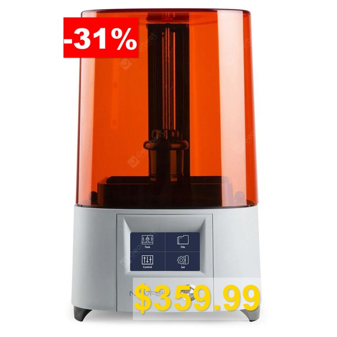 NOVA3D #Elfin #L3132 #UV #Light #Curing #Resin #LCD #3D #Printer #4.3 #inch #Touch #Screen #Off-line #Print #- #SANDY #BROWN