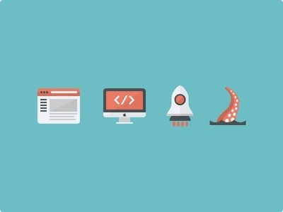 We Are Hiring #shit #icons #octopus #rocket #imac