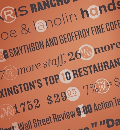 H&FJ #lettering #numerals #jones #hoefler #punctuation #frere