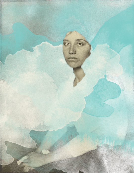 Ellis Island - Nina Barrois #collage #paint #emigrant