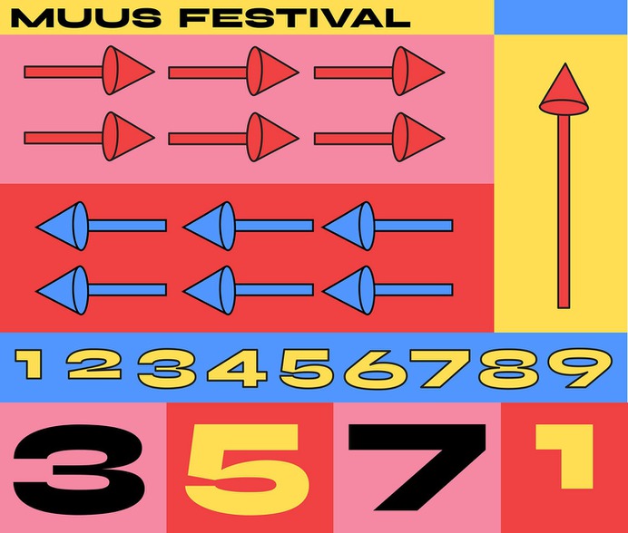 Muus Festival Identity Concept - Mindsparkle Mag Beautiful identity project designed by Fanny Papay for Muus Festival. #logo #packaging #identity #branding #design #color #photography #graphic #design #gallery #blog #project #mindsparkle #mag #beautiful #portfolio #designer