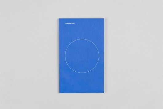 Project Projects — Perpetual Peace booklet #peace #book #project #typography