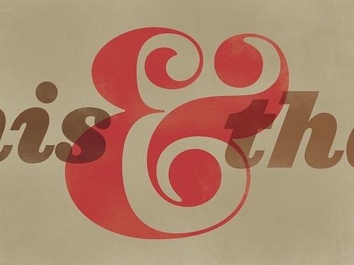 Beautiful Type — "This and That" , a recent revival of Pistilli... #typography