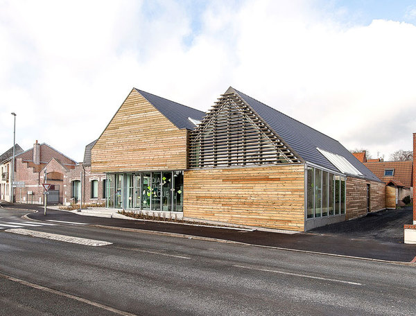 b plus b architectures library extension designboom01 #library
