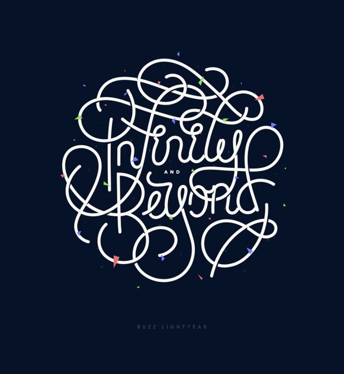 To Infinity and Beyond – lettering by Pete White