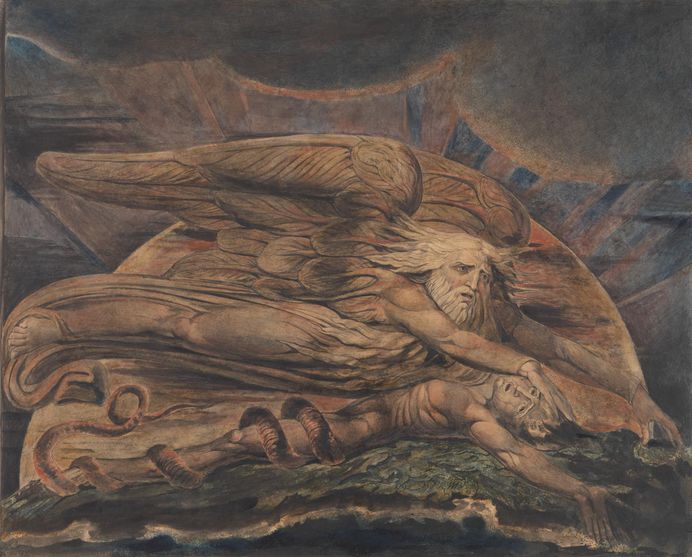 ‘Elohim Creating Adam’, William Blake, 1795-c.1805 | Tate