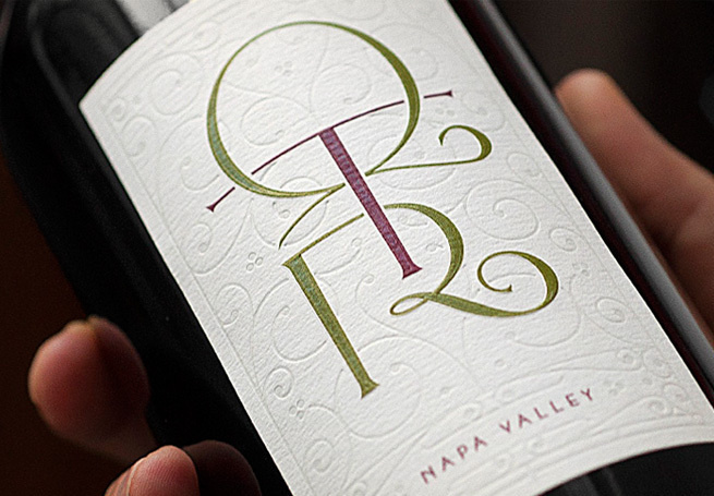 QTR wine label