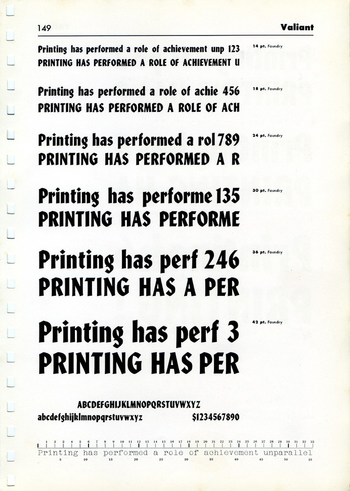 Valiant type specimen #type #specimen #typography