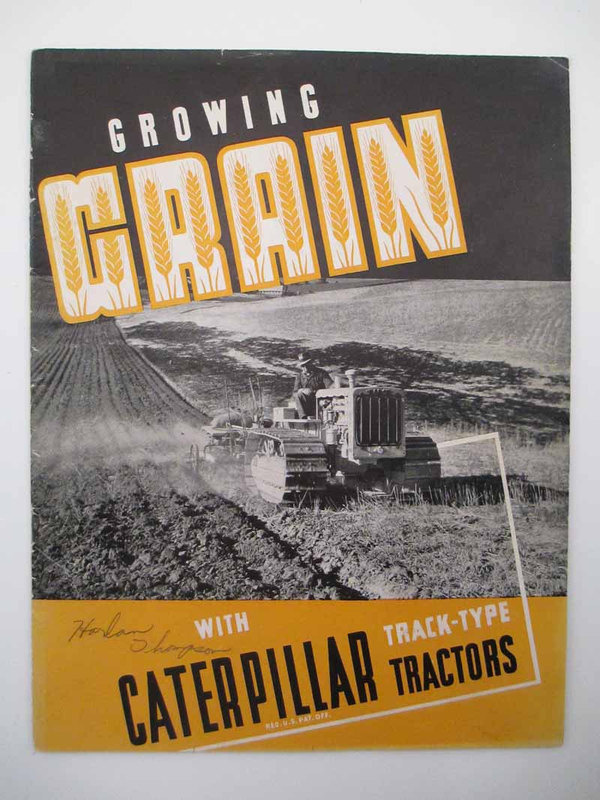 Caterpillar Track Type Tractors Growing Grain Brochure C112 #tractor #vintage #brochure