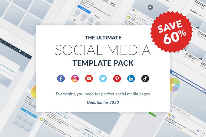 Ultimate Social Media Pack Mockup