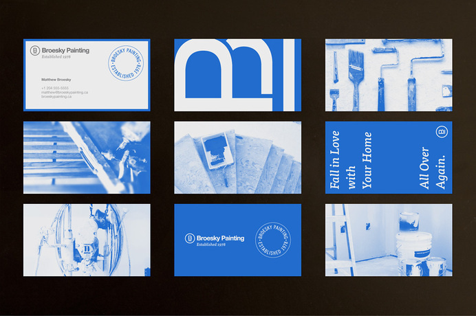 Broesky Painting business cards #business #cards #identity #painting
