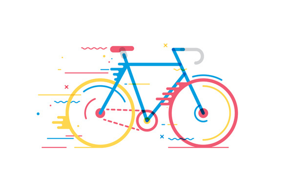 Bicicletas on Behance #vector #bike #bicycle #movement
