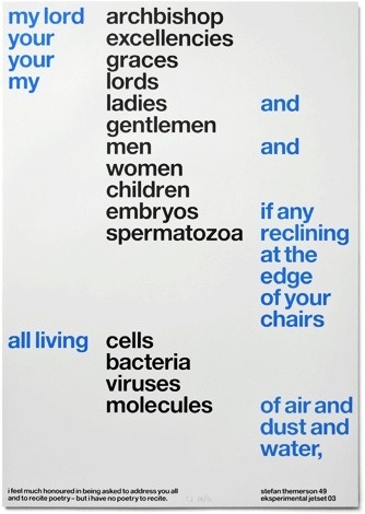 No Poetry To Recite - Experimental Jetset #public #address #experimental #system #jetset #helvetica