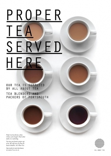 Fonts In Use – All About Tea #typography