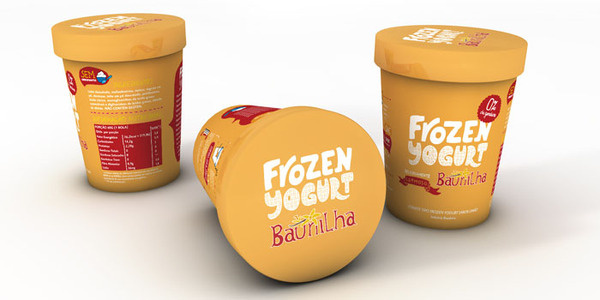 FrozenÂ Yogurt The Dieline #packaging #type #ice #cream