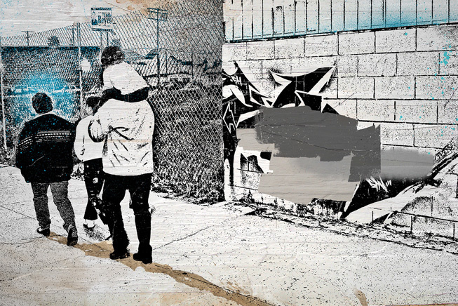 Eighties Fan, 2015 by Raymundo T. Reynoso #mixedmedia #printmaking #graffiti #blackandwhite