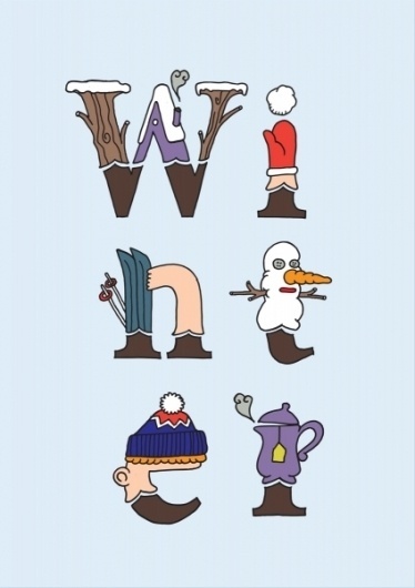 4 Seasons : antoniocolomboni.com #colomboni #graphic #antonio #illustration #season