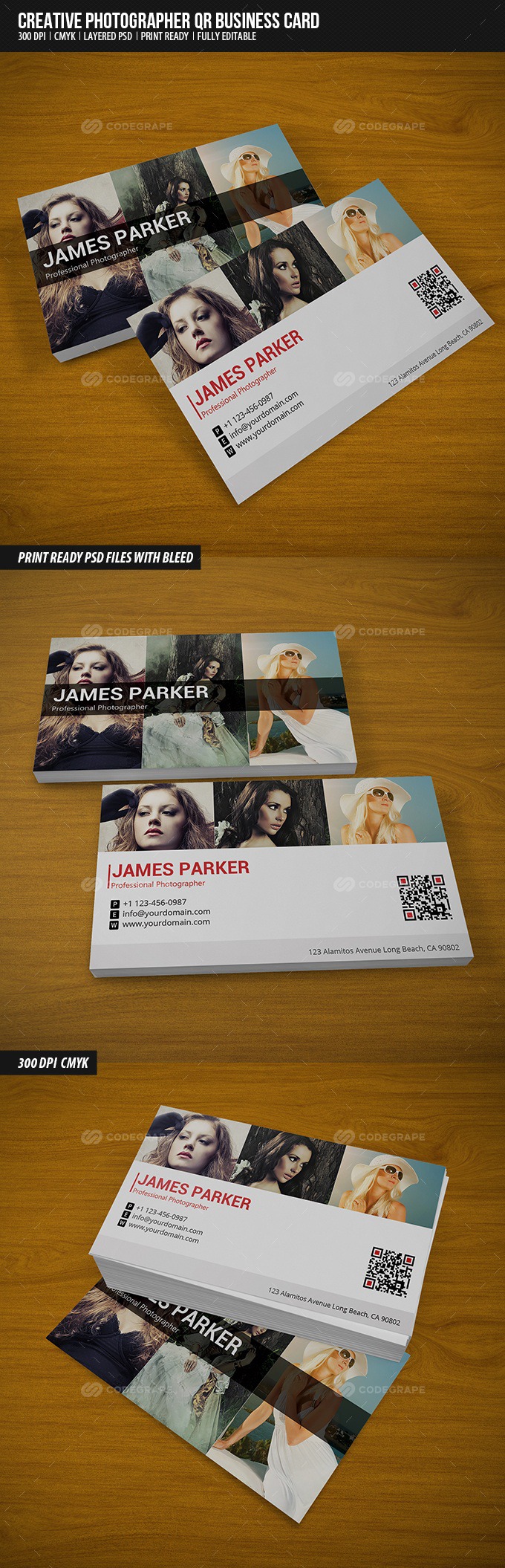 Creative Photographer QR Business Card