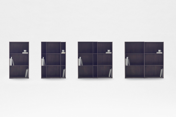 Need some #furniture that adapts to your needs? Nendo's Nest Shelf is a #simple and easy #expandable #shelf that's easy to tug and push into