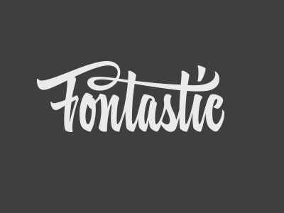 Fontastic by Sergey Shapiro #inspiration #creative #lettered #personalized #design #illustration #logo #hand