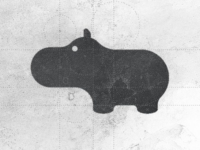 Hippo logo design by Gert van Duinen #logo #animal #iconography #hippo