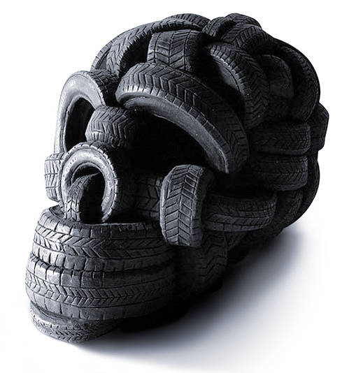 this isn't happiness™ #skull #tyre