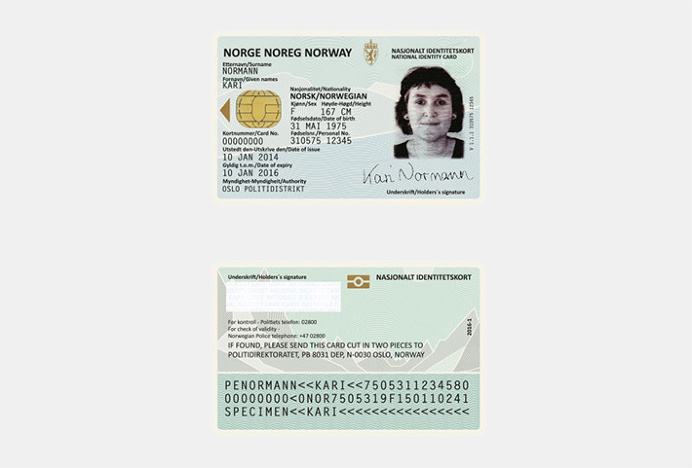 Norwegian Passport by Neue #print #id #minimal
