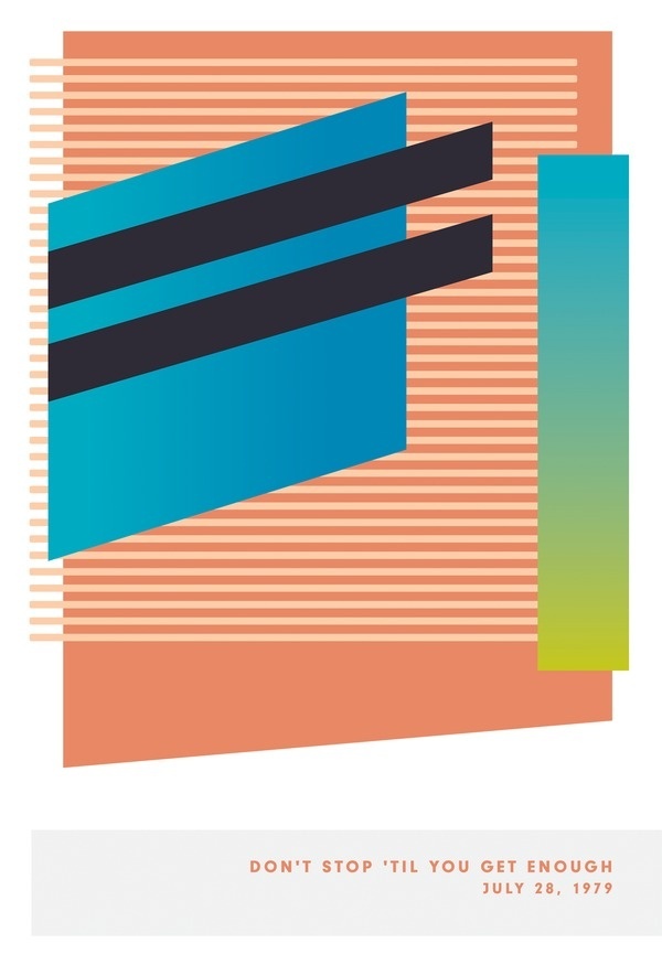 James Kirkup | Foragepress.com #music #stripes #minimal #poster