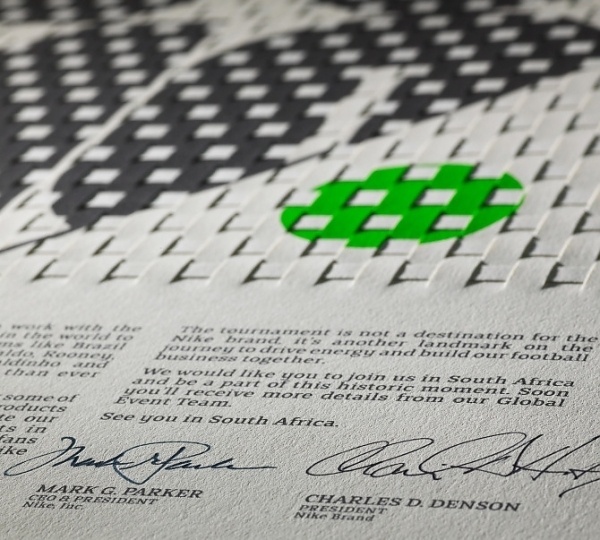 Nike 2010 World Cup Invitation - NMK #weave #print