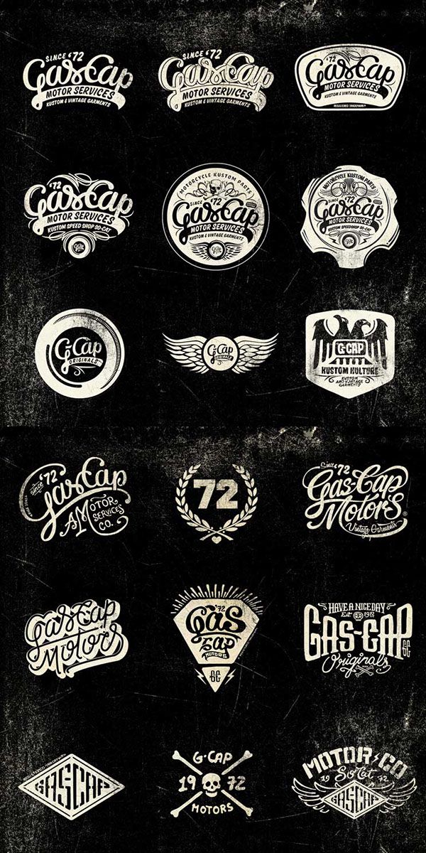 Gas Cap Motor's Branding on Behance by alexramonmas studio
