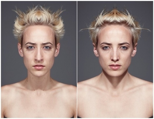 Symmetrical Portraits | Fubiz ™ #portraits #symmetrical