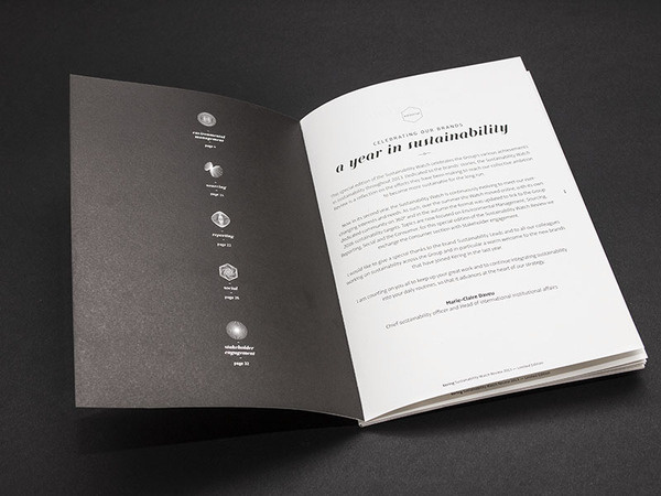 KERING - Sustainability Watch Review - Limited Edition #print #lain #thomas #sonia #csr #paper #content #design #loop #kering #gusta #dezyderiusz #paris #lab #graphic #sustainability #direction #cdlab #cordier #art #recycled #editorial #mohawk