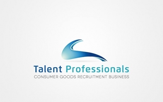 Kommigraphics Print & New Media Design Studio | Projects & Portfolio | Talent Professionals Recruitment Business #logo #recruitment #blue #professionals