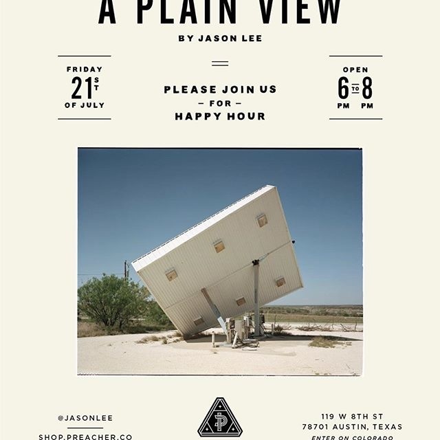 For those of you who've asked about more dates to check out @jasonlee and "A Plain View", we're hosting a happy hour this Friday from 6-8pm.