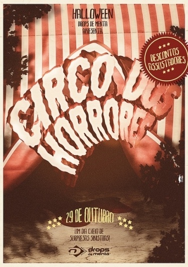 Halloween Circo dos Horrores | Flickr - Photo Sharing! #halloween #design #horror #circus #circo #bigode #drops #moustache