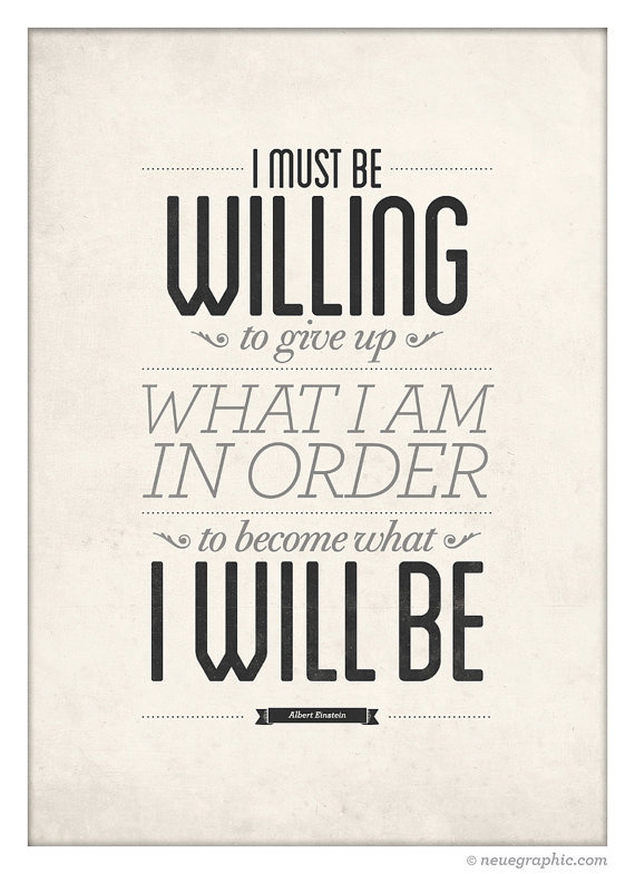 Albert Einstein Inspirational Quote poster by NeueGraphic #quote #print #neuegraphic #poster #typography