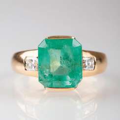 ''Smaragd-Diamant-Ring''