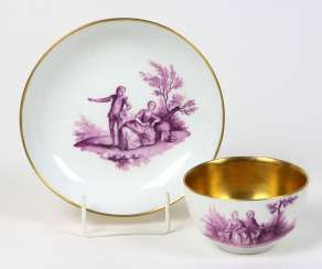 Meissen ceremonial plate purple Camaieu in 1740 #Sets #Teasets #Porcelainsets #Antiqueplates #Plates #Wallplates #Figures #Porcelainfigurines #porcelain