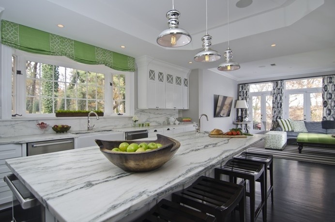 Inspiring Kitchen Makeover Adapted To A Family Of Six in Virginia, USA #family #design #decor #home #ideas #furniture #kitchen