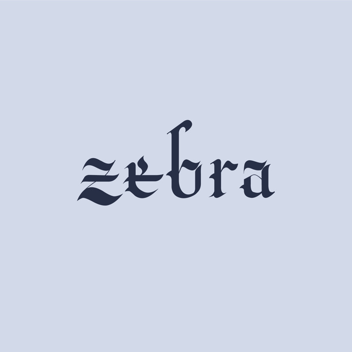 Zebra #calligraphy #lettering #typography #type