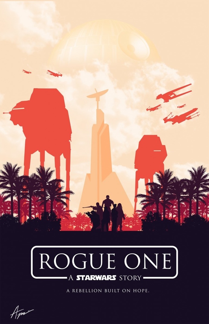 Star Wars example #112: Star Wars Posters – Minimalist Rogue One