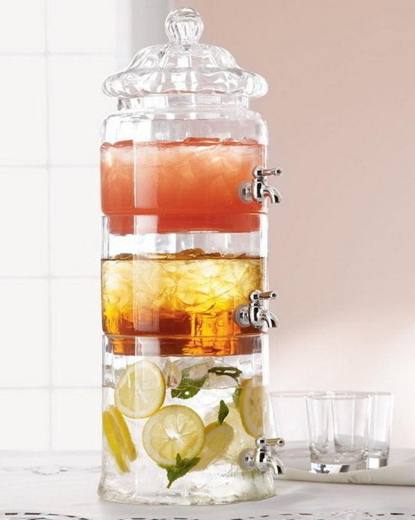 35 Creative Drink Dispensers for Home Decoration #drink #home #dispenser #diy #decoration