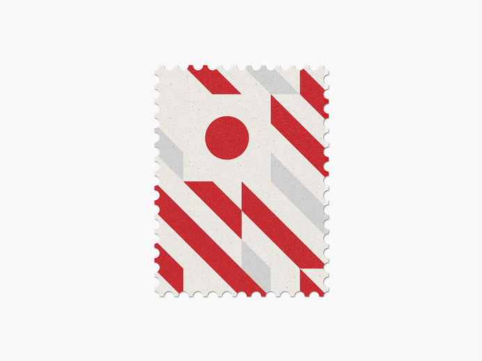 Japan #stamp #graphic #maan #geometric #illustration #minimal #2014 #worldcup #brazil