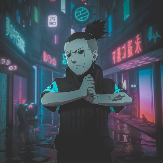 Shikamaru CyberPunk ART by SabuniART