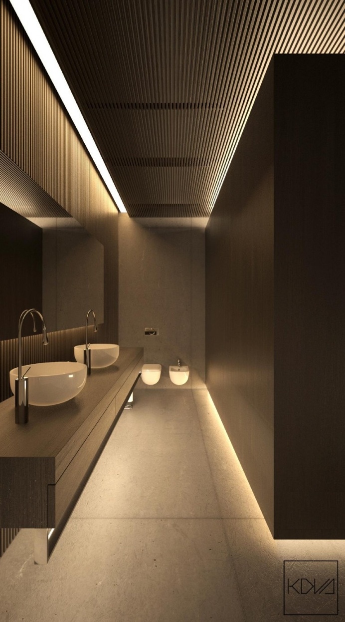 Minimalist Monochromatic Homes With Modern Lighting