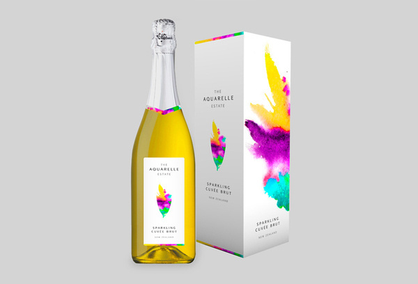 TheAquarelleEstate #packaging #drink #label #bottle